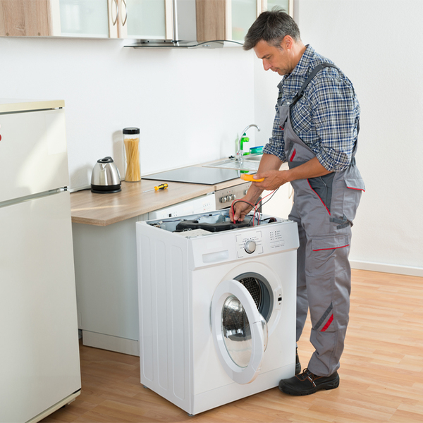 can you walk me through the steps of troubleshooting my washer issue in Rockbridge OH